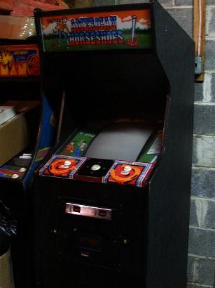 American Horseshoes cabinet photo.